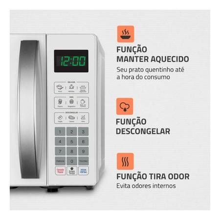 Imagem de Microondas Mondial Mo 01 21 W 1200w 21 Litros 220v White