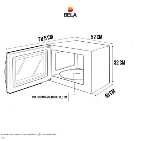 Imagem de Microondas Philco 32L Prateado / Preto PMO33IP 127V