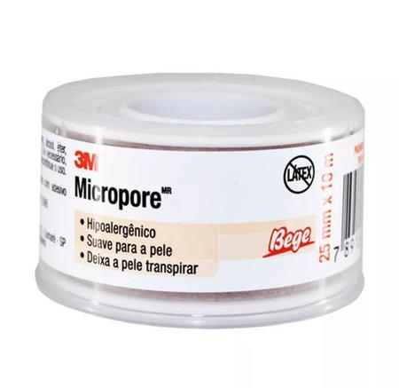 Imagem de Micropore 2,5Cm X 10M Bege C/Capa (7734) - 3M