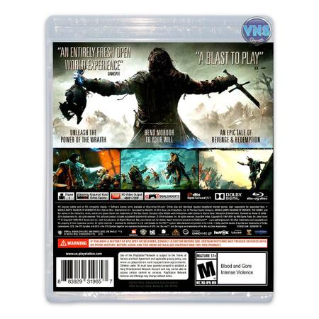 Jogo Middle-earth: Shadow of Mordor - PS3