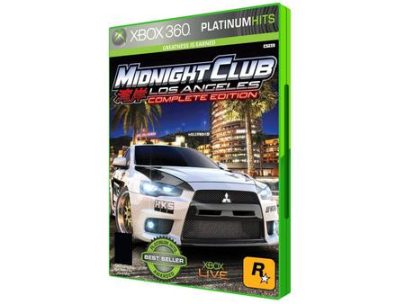 Jogo Midnight Club Los Angeles Xbox 360 Corrida Mídia Fisica