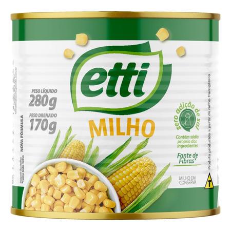 Imagem de Milho Verde Em Conserva Etti Lata 170g