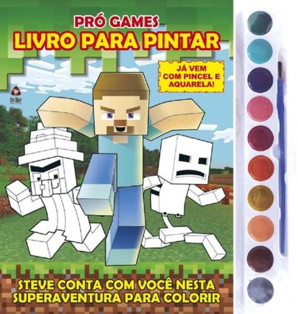 Livro de Atividades em promoção  Lister - Livro de Atividades - Minecraft  - Numerais - 12 Folhas - 420 x 295 mm - Editora Online - Zzdiversos