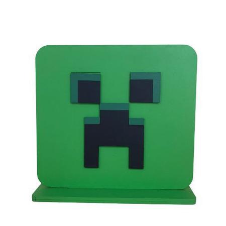 Placa Decorativa - Minecraft - Combate - Presentes de Jogos Colecionáveis