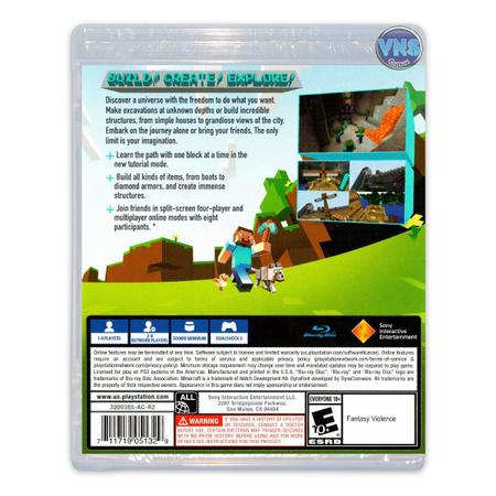 Jogo Minecraft Playstation 3 Edition Para Ps3 na Americanas Empresas