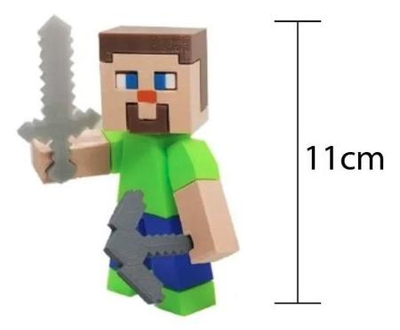 Minecraft - Steve com lobo bege e acessórios - 3dPrinted - Boneco Minecraft  - Magazine Luiza