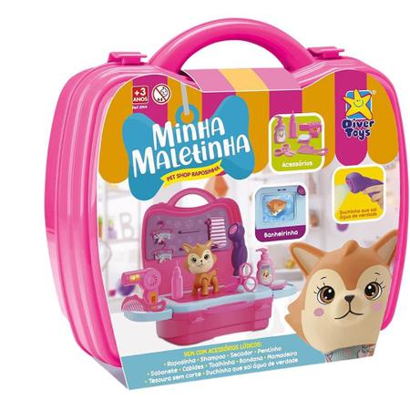 Minha Maletinha Pet Shop Cachorrinhos - Diver Toys - Casa Joka