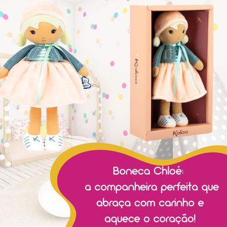 Imagem de Minha Primeira Boneca Chloé Infantil Kaloo Pelúcia 25 cm