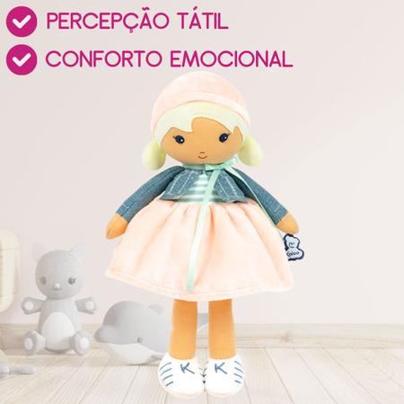 Imagem de Minha Primeira Boneca Chloé Infantil Kaloo Pelúcia 25 cm