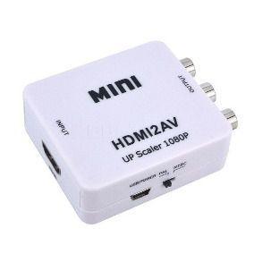 Imagem de Mini adaptador conversor de HDMI para vídeo composto 3RCA AV