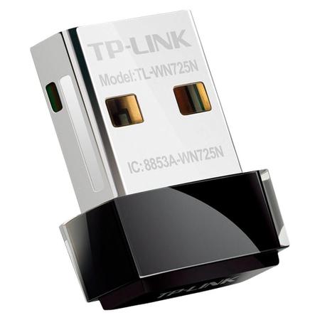Imagem de Mini Adaptador TP-Link Nano Wireless N USB 150 Mbps - TL-WN725N