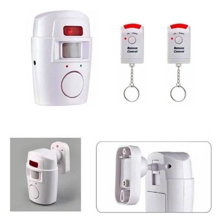 Imagem de Mini Alarme Sem Fio com 2 Controles Remotos Proteção para residência e comercio - Kapbom
