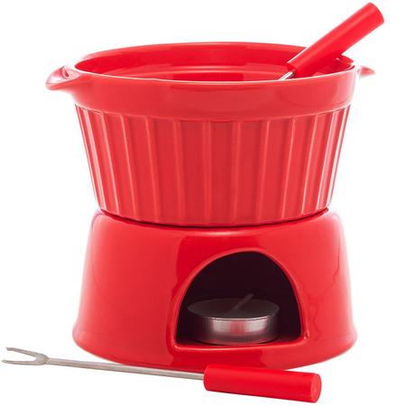 Imagem de Mini aparelho de fondue Classic vermelho Lyor 400 ml