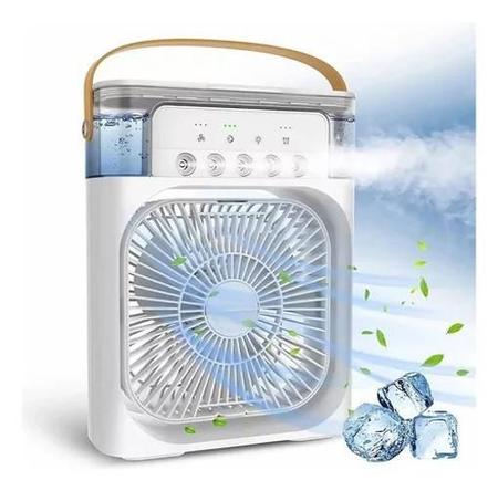 Mini Ar Cond. 4 em 1 Ventilador Umidificador 10W 600ml - Melhor Preço Imagem de Mini Ar Cond. 4 em 1 Ventilador Umidificador 10W 600ml