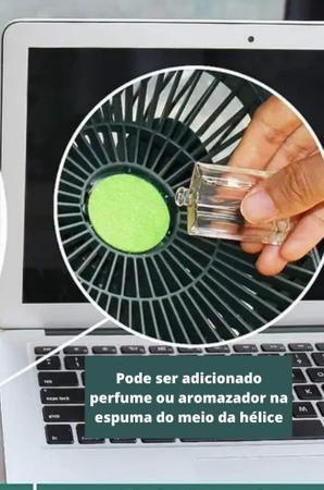 Imagem de Mini Ar Condicionado Climatizador Umidificador Ventilador Portátil USB Led Mesa Reservatório 600m Branco