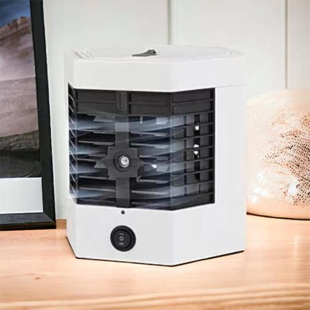 Imagem de Mini Ar Condicionado Mesa Climatizador Umidificador Portátil