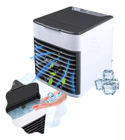 Imagem de Mini Ar Condicionado Portátil Arctic Com Luz de Led Air Cooler Umidificador Climatizador