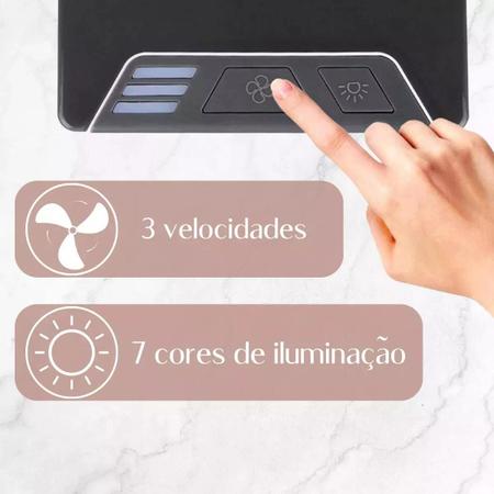 Imagem de Mini Ar Condicionado Portátil Arctic Com Luz de Led Air Cooler Umidificador Climatizador