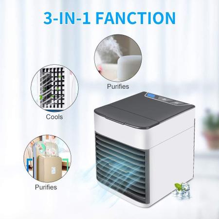 Mini Ar Condicionado Portátil Arctic Cool Umidificador Climatizador Nevoa -  Nibus - Ar Condicionado Portátil - Magazine Luiza