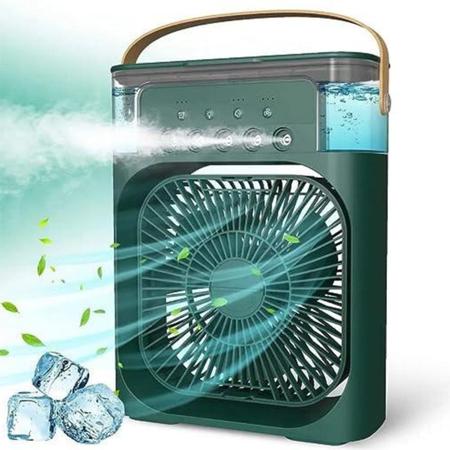 Imagem de  Mini Ar Condicionado Portátil Climatizador  Com Refil para Gelo Purifica Gela Air Cooler 