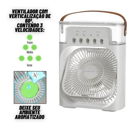 Imagem de Mini Ar Condicionado Ventilador Umidificador Climatizador