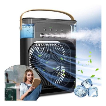 Imagem de Mini Ar Condicionado Ventilador Umidificador Climatizador Portátil com Reservatório Água Usb - Bivolt 110v 220v