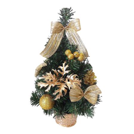 Mini Árvore De Natal Decorada 30cm - Bom Preço Magazine