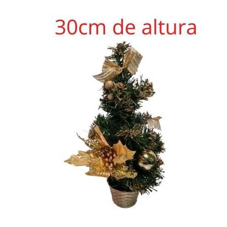 Mini Árvore De Natal Decorada 30cm - Bom Preço Magazine