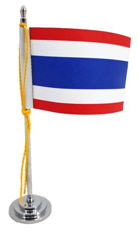 Imagem de Mini Bandeira de Mesa da Tailândia 15 cm Poliéster