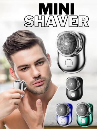 Imagem de Mini Barbeador Elétrico Shaver Recarregável À Prova D'Água Cores Sortidas