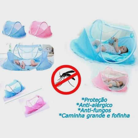 Imagem de Mini Berço Portátil Mosquiteiro De Bebe Tenda Cercadinho