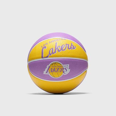 Imagem de Mini Bola De Basquete NBA Retro Team Lakers WTB3200XBLAL - Wilson