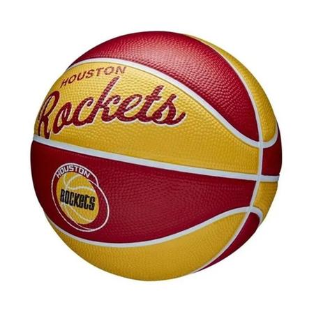 Mini Bola de Basquete Wilson Houston Rockets NBA Team Retro