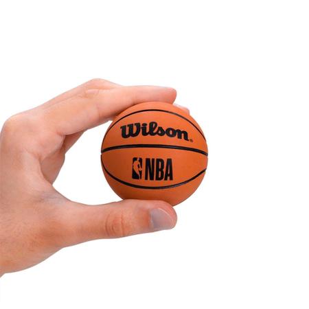 Mini Bola Basquete NBA Dribbler Wilson Marrom Anti-Stress - Bola de Basquete  - Magazine Luiza