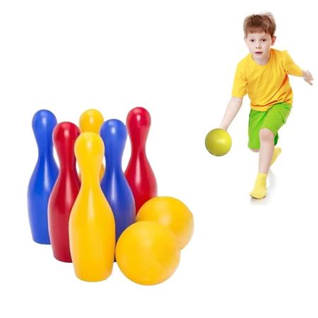 Jogo de Boliche Infantil 6 Pinos e 2 Bolas Toy Master