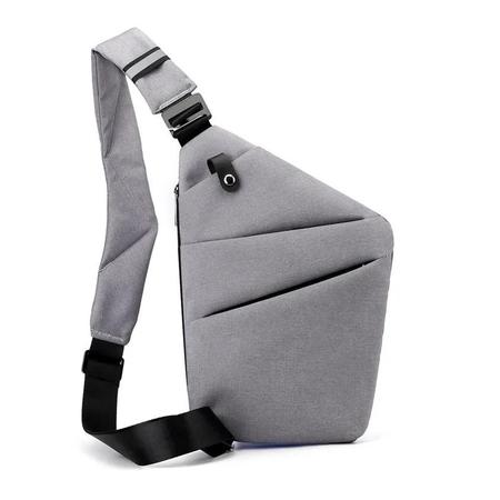 Imagem de Mini Bolsa de Peito Masculina Antifurto - Ultrafina e Ideal para Viagens e Esportes