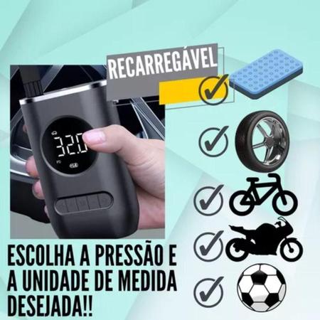 Imagem de Mini Bomba Digital Portátil para Pneus de Moto