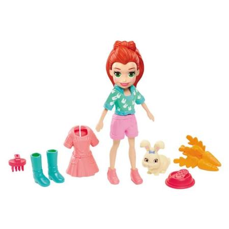 Imagem de Mini Boneca Polly Pocket - Lila Pet c/ Acessórios - Mattel -
