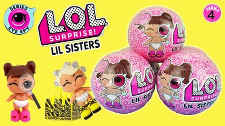 Mini Boneca Surpresa LoL Surprise Lil sisters s rie Eye Spy