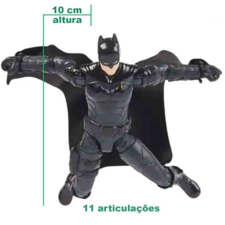 Imagem de Mini Boneco Articulado Batman com 3 Acessórios - 10 cm - Sunny 2915
