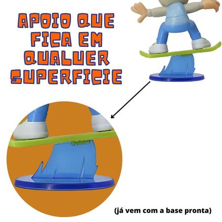 Colecao 04 Bonecos Miniaturas Personagem Jake do Jogo Subway