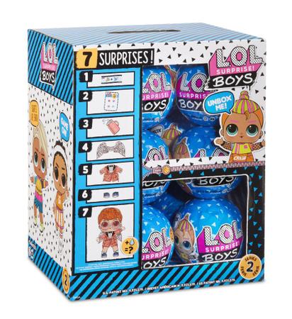 Boneco LOL Surprise com 7 Surpresas Boys Série 1 - Candide 8926