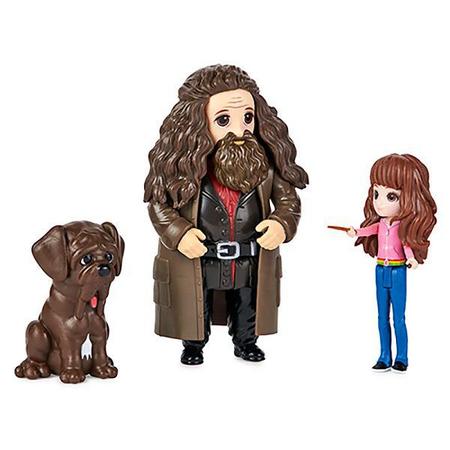 Imagem de Mini Bonecos Harry Potter Pack da Amizade Amuletos Mágicos Hermione e Hagrid - Magical Minis - Sunny - 2622