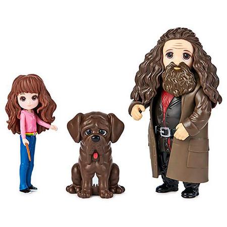 Imagem de Mini Bonecos Harry Potter Pack da Amizade Amuletos Mágicos Hermione e Hagrid - Magical Minis - Sunny - 2622