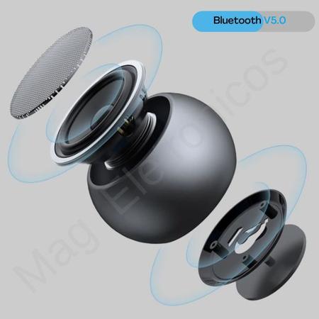 Imagem de Mini Caixa Caixinha de Som Portatil Bluetooth 5.0 Preto para PC TV Celular Notebook