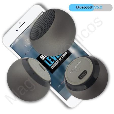Imagem de Mini Caixa De Som Bluetooth 5.0 Preta Pc Tv Celular Notebook