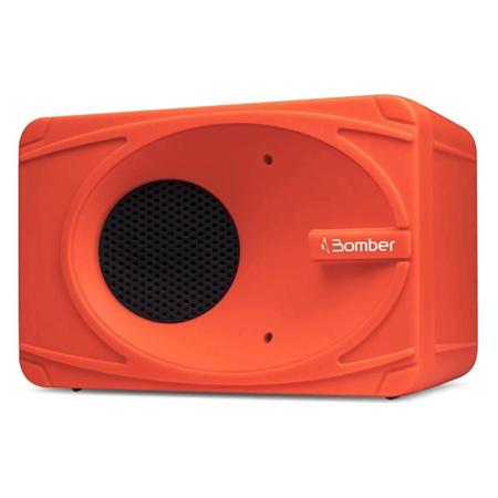 Imagem de Mini Caixa De Som Laranja Versátil Bluetooth My Bomber Com Bateria Recarregável De Longa Duração Portátil