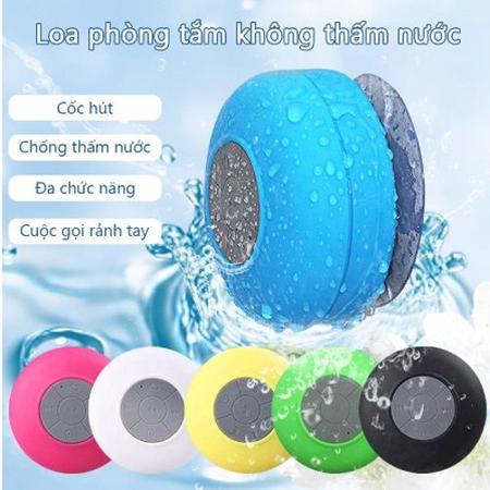 Imagem de Mini Caixa de Som Resistente Água para banho Caixinha Banheiro Bluetooth