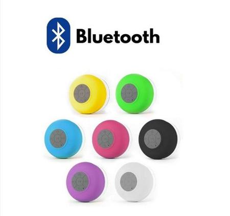 Imagem de Mini Caixa de Som Resistente Água para banho Caixinha Banheiro Bluetooth