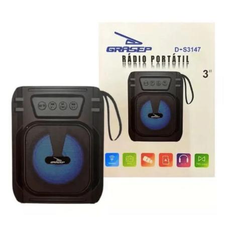 Parlante Bluetooth Portátil 10w Radio Fm Usb Resistente Agua